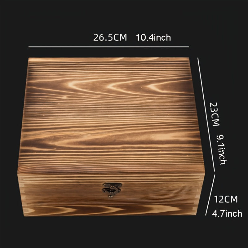 Stainless Steel Ice Cubes, Includes Tongs & Velvet Storage Pouch in Elegant Wooden Box