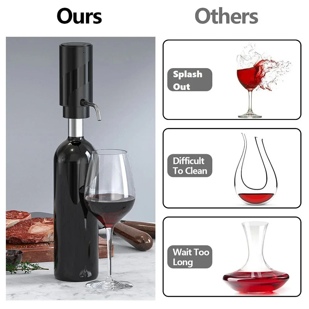 Rechargeable Electric Wine Aerator Dispenser