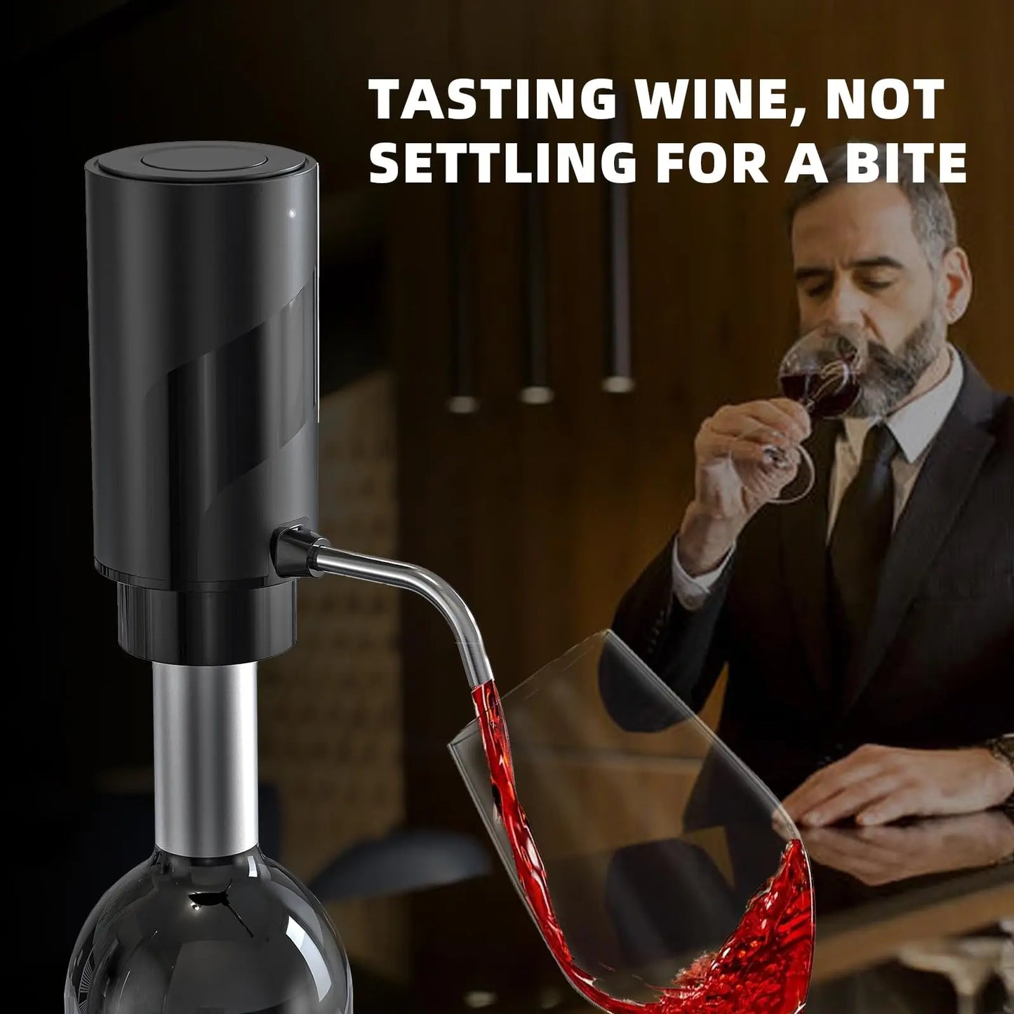 Rechargeable Electric Wine Aerator Dispenser