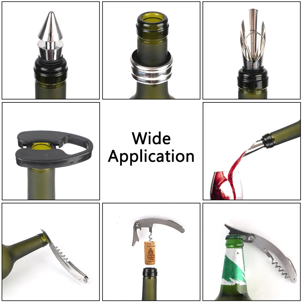 Wine Opener Accessories Set Stainless Steel