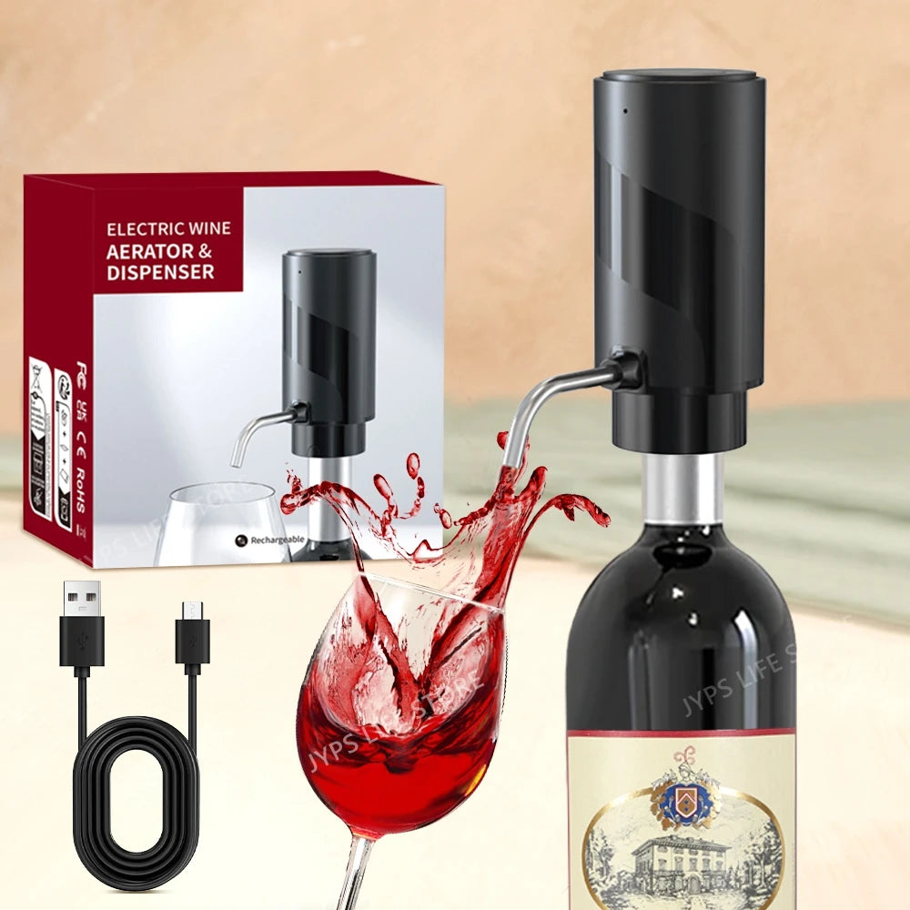 Rechargeable Electric Wine Aerator Dispenser