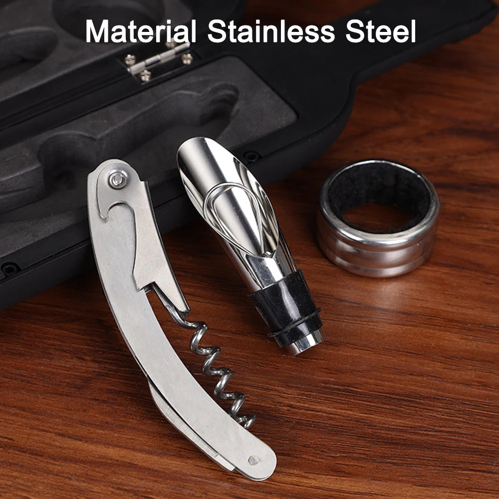 Wine Opener Accessories Set Stainless Steel