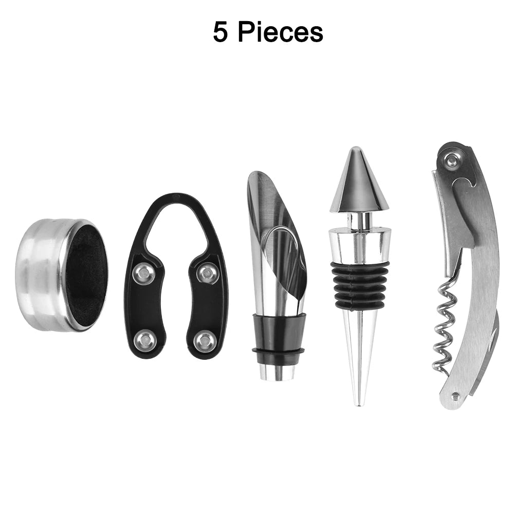 Wine Opener Accessories Set Stainless Steel