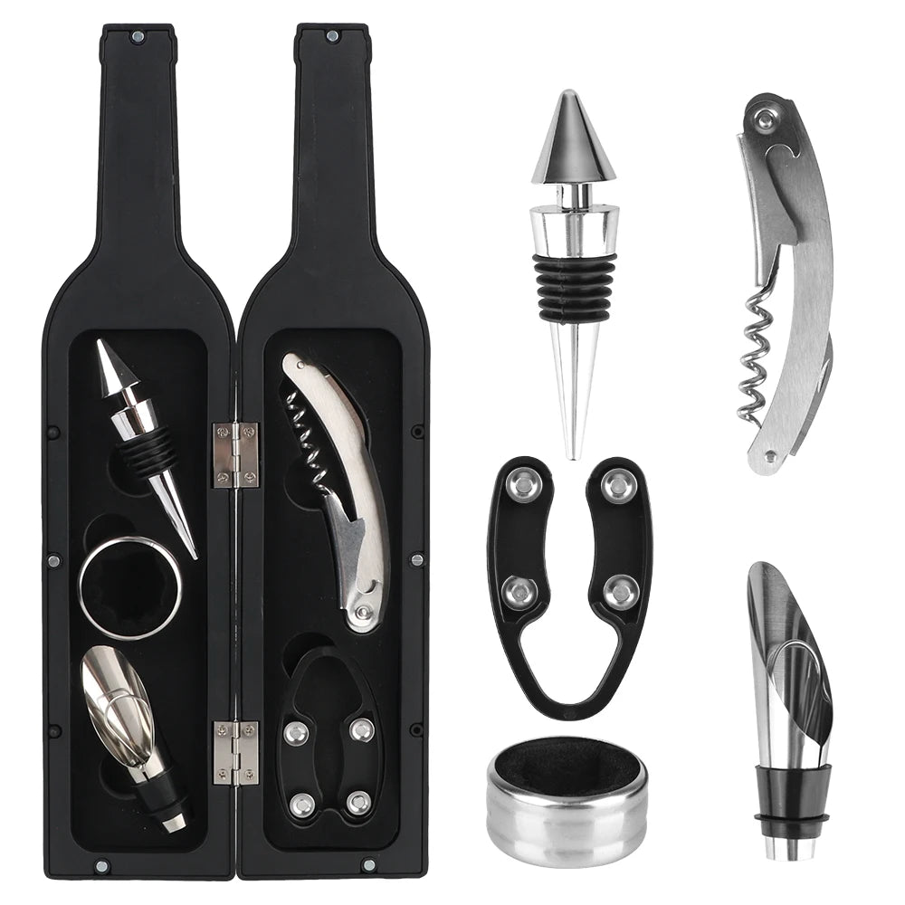 Wine Opener Accessories Set Stainless Steel